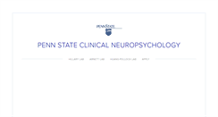Desktop Screenshot of neuropsychologypsu.com