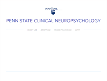 Tablet Screenshot of neuropsychologypsu.com